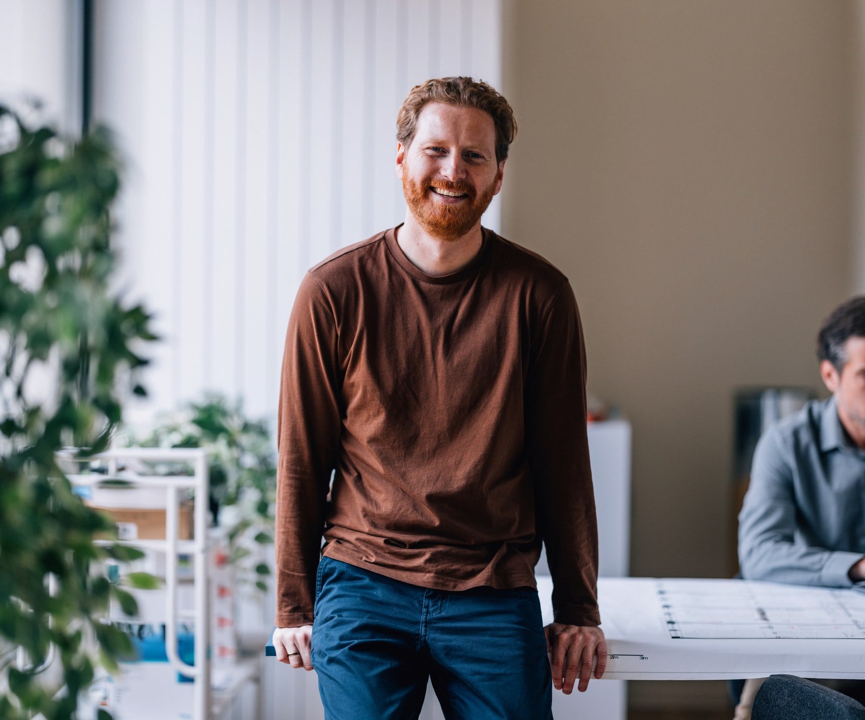 Smiling participant in a transition process